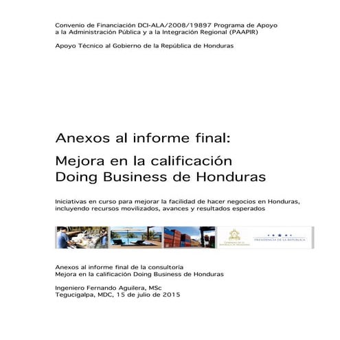 Anexos informe Mejora Doing Business Honduras