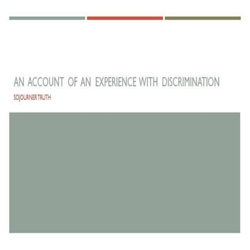 An experience with discrimination lessonlms a