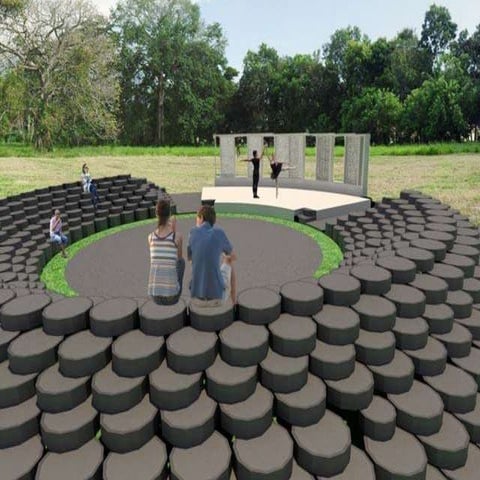 Anfiteatros con llantas para tu comunidad. Promoviendo las artes con la basura