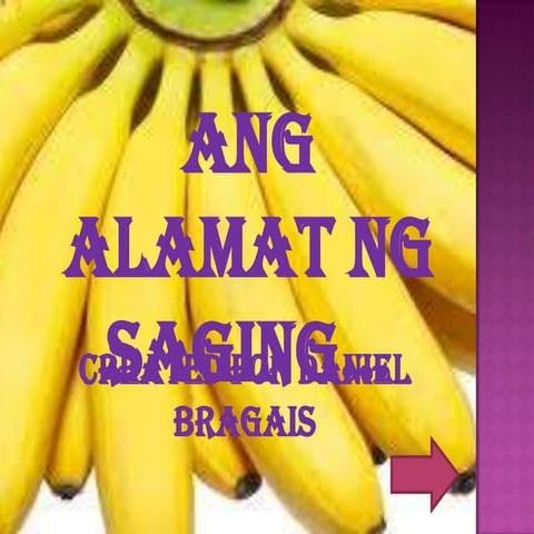 Ang alamat ng_saging