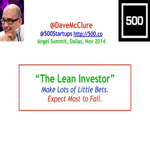 The Lean Investor (Dallas, Nov 2014)