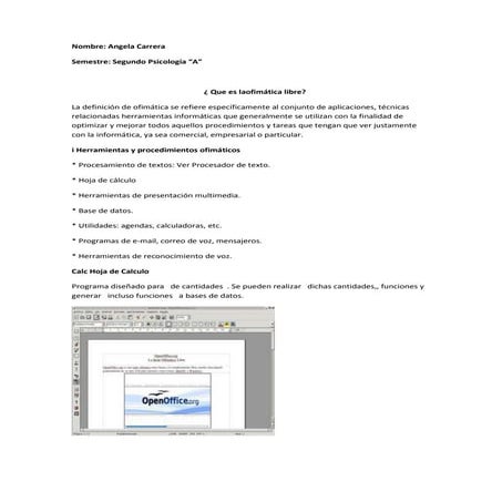 Tutorial open office writer | PPTX