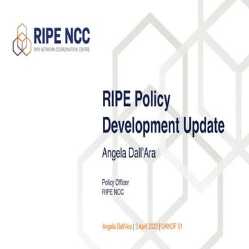 RIPE Policy Development Update