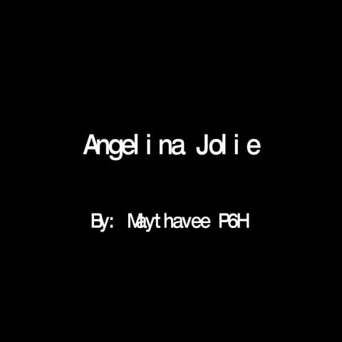 SIS: Angelina Jolie