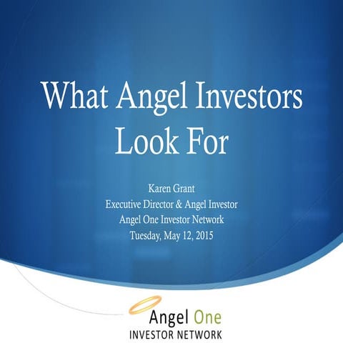Angel Investing Workshop
