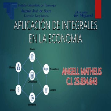 aplicación de integrales en la economia | PPTX