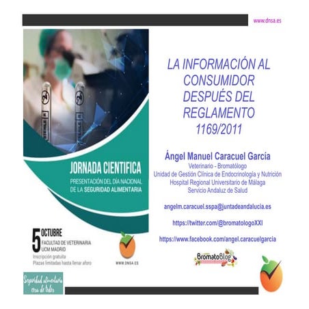 Angel Manuel caracuel Garcia  información al consumidor  dnsa 