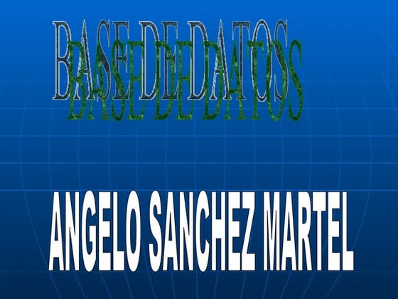 Angelo Sanchez Martel Ut2 | PPT
