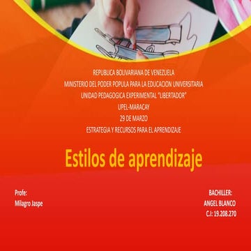 Estilos de aprendizaje | PDF