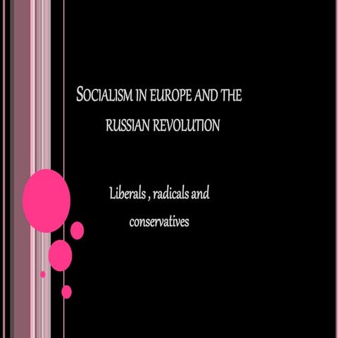 Socialism in Europe and the Russian revolution