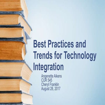 Angenette aikens cur 545 best practices and trends for technology integration