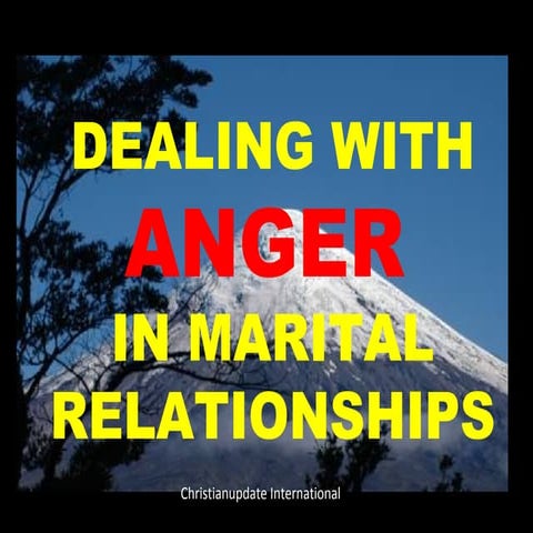 ANGER MANAGEMENT IN MARITAL RELATIONSHIPS | PPT