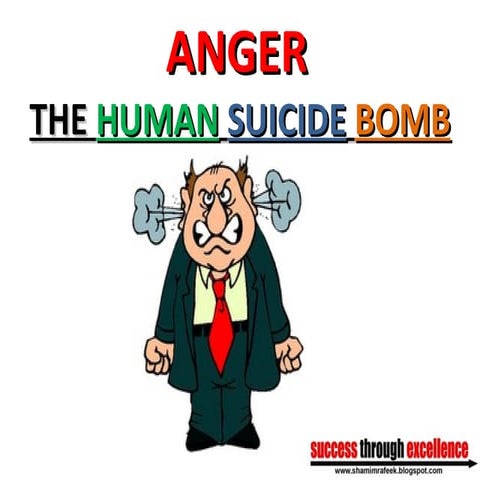 Anger The Human Suicide Bomb