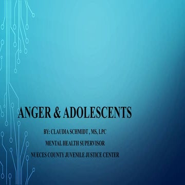 Anger and Adolescents