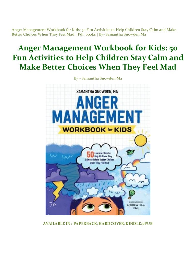 nhs anger management course workbook