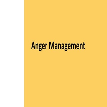 Anger management by Rupinder Singh