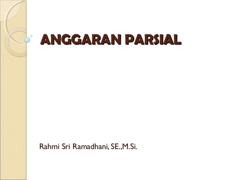 Anggaran Penjualan