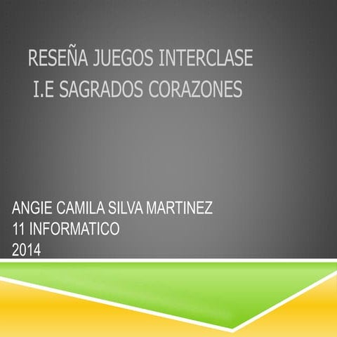 interclase 2014 IE sagrados corazones 