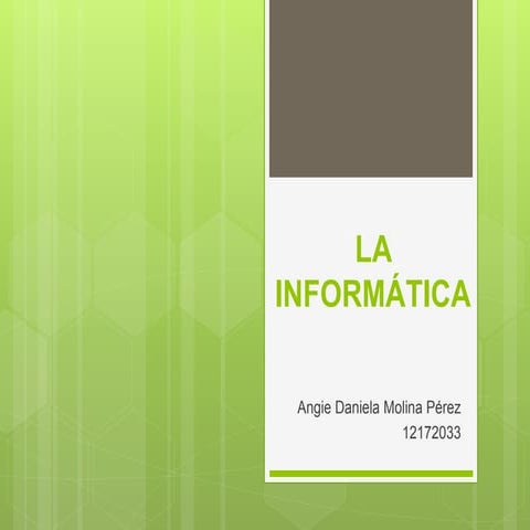 la informatica | PPTX