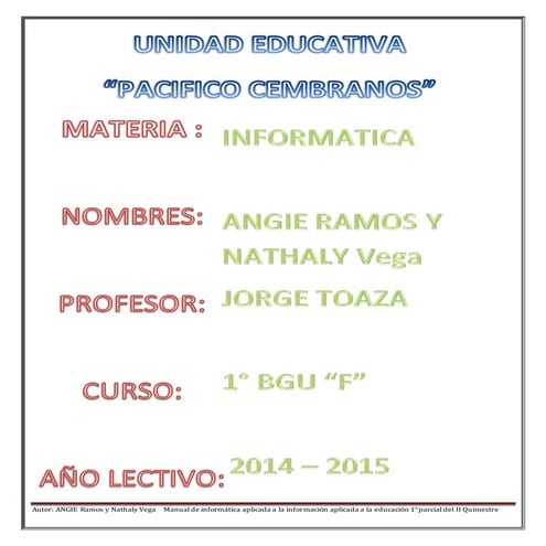 Informatica aplicada en la educacion | PPTX