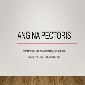Angina pectoris cardicac disease000.pptx