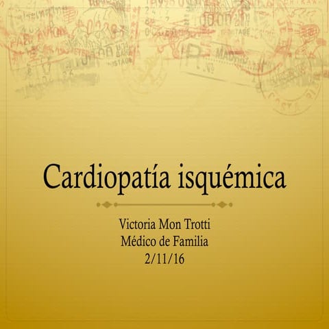 Cardiopatía isquémica