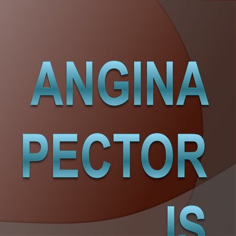 Angina pectoris