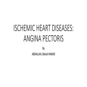 Angina pectoris