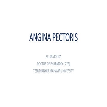Angina pectoris