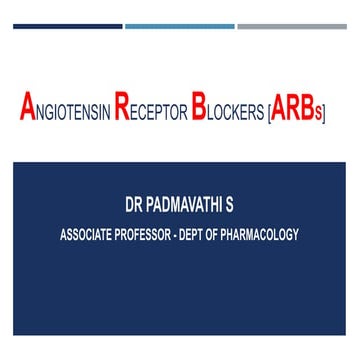 Angiotensin receptor blockers