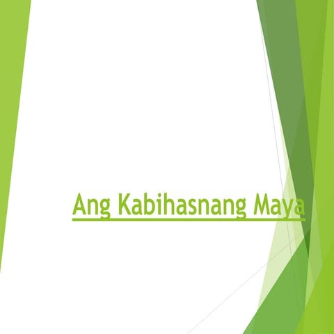 Ang kabihasnang maya