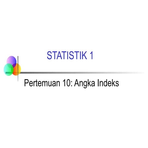 Angka indeks statistika