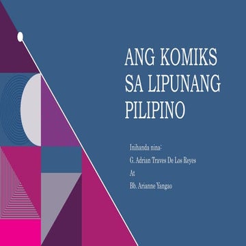 Ang KOMIKS SA LIPUNANG PILIPINO PPT56579