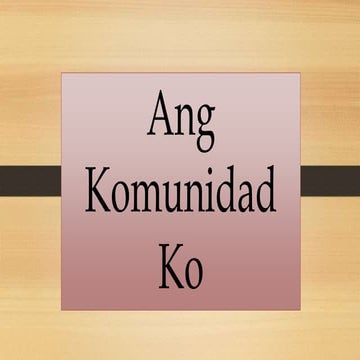 Ang Komunidad Ko