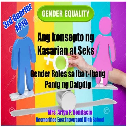 Ang konsepto ng kasarian at seks