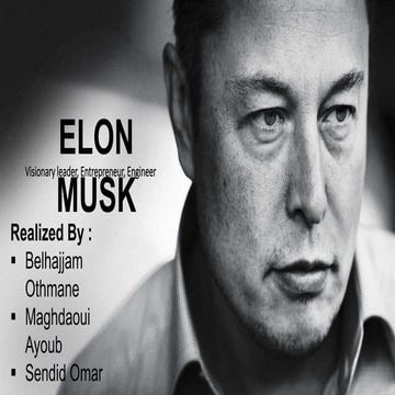 Presentation About Elon Musk 