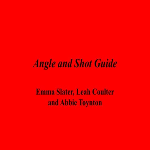 Angle and shot guide (2)