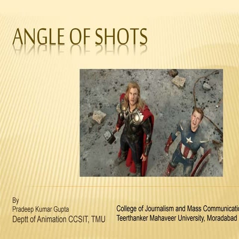 Angle of shots
