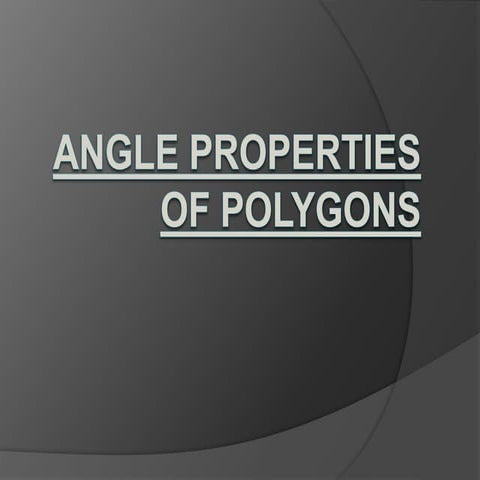 Angle properties of polygons part 2