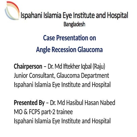 Angle Recession Glaucoma