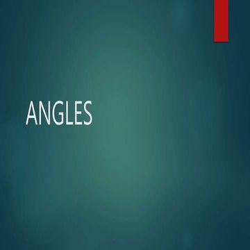 Angles (Types, Characteristics,Examples,illustrations) Grade 7