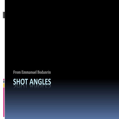 Angle shots