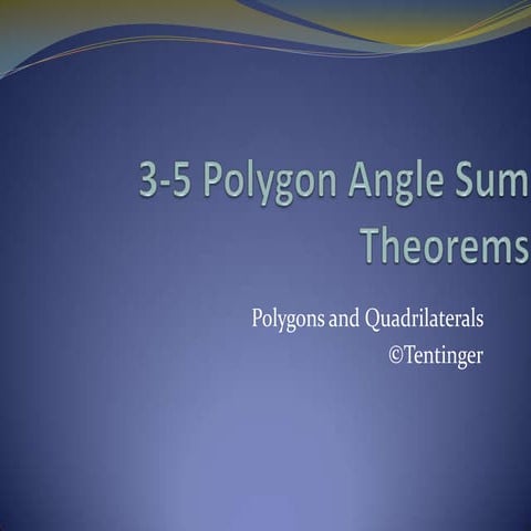Angle Sum Theorem