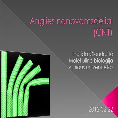 Anglies nanovamzdeliai