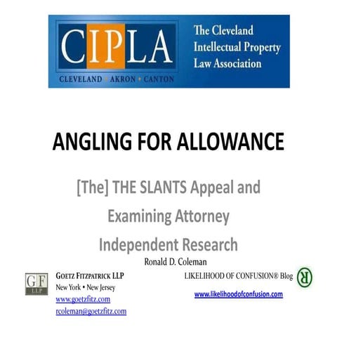 Angling for allowance -- 