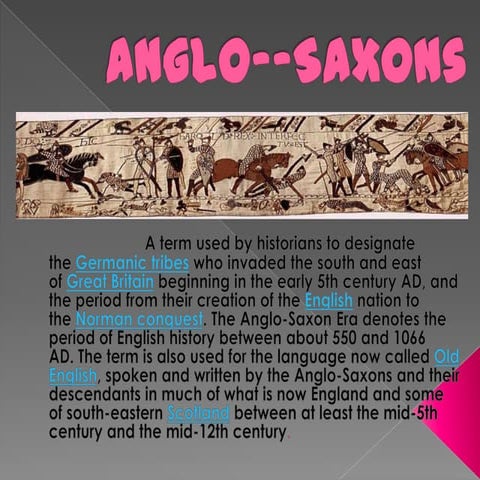 Anglo -Saxons Report