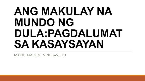 Mga Uri ng Dula | PPTX