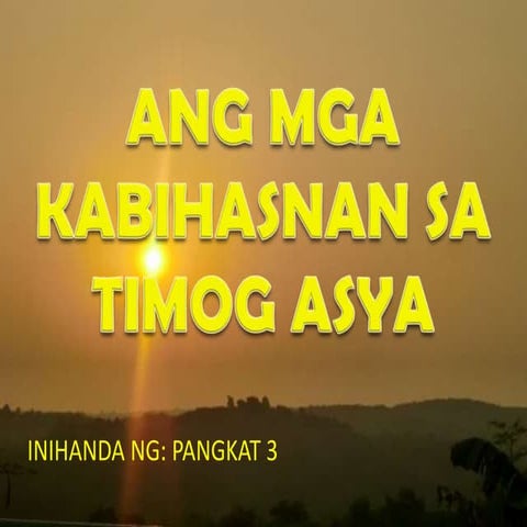 Ang mga kabihasnan sa timog asya 