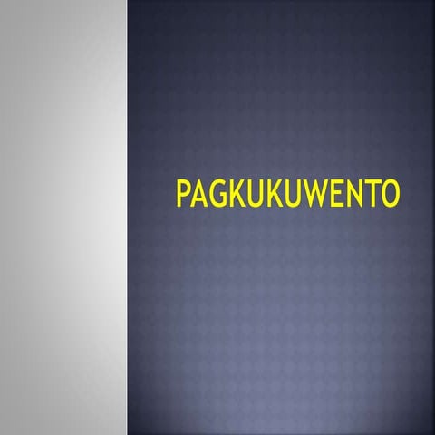 Ang paghahanda sa pagkukuwento