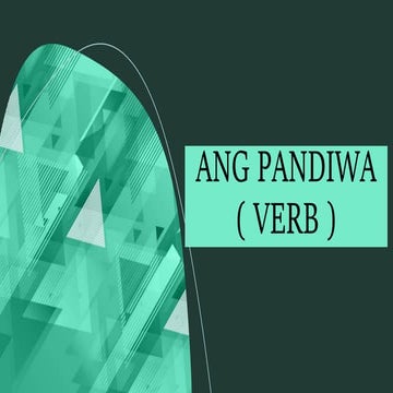 Ang pandiwa at Aspekto ng Pandiwa